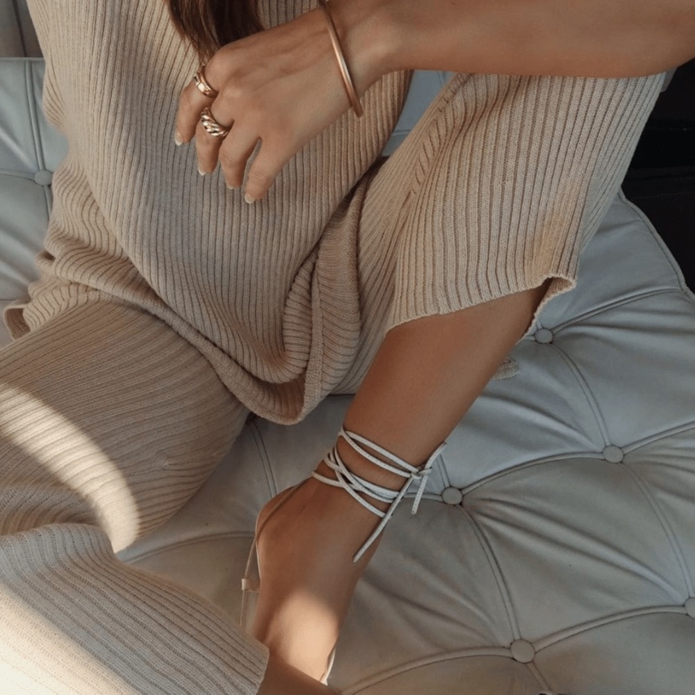 ISABELLE QUINN pascale rib knit pants LIKE NEW
